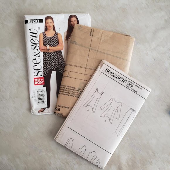 Vintage See & Sew B5203 Shirts and Pants - Picture 3 of 3